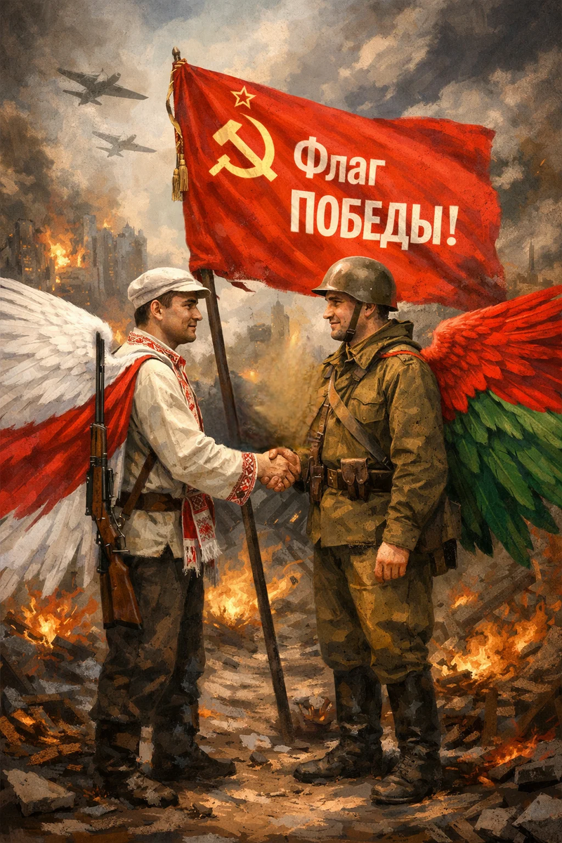Два беларуса, два мира встретились.