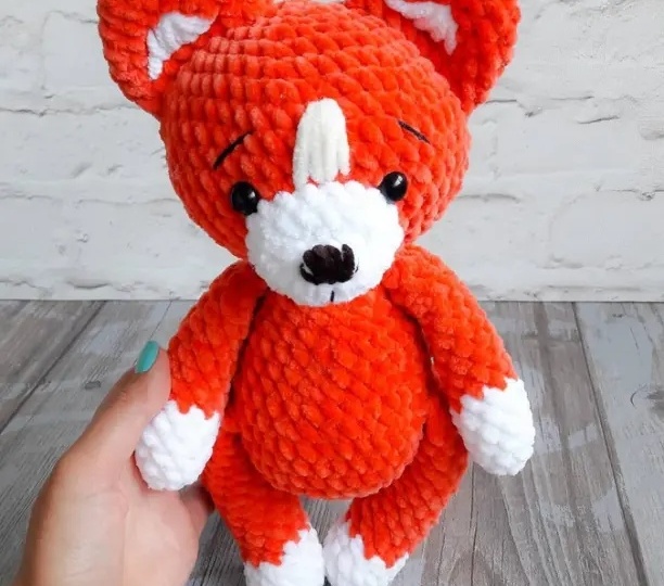 Мастер-класс лисичка крючком