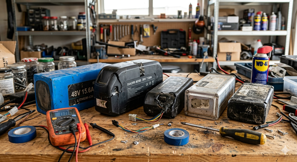 Вот так выглядит моя рабочая неделя — 12–15 аккумуляторов, которые привезли на замену. У большинства одна и та же история.