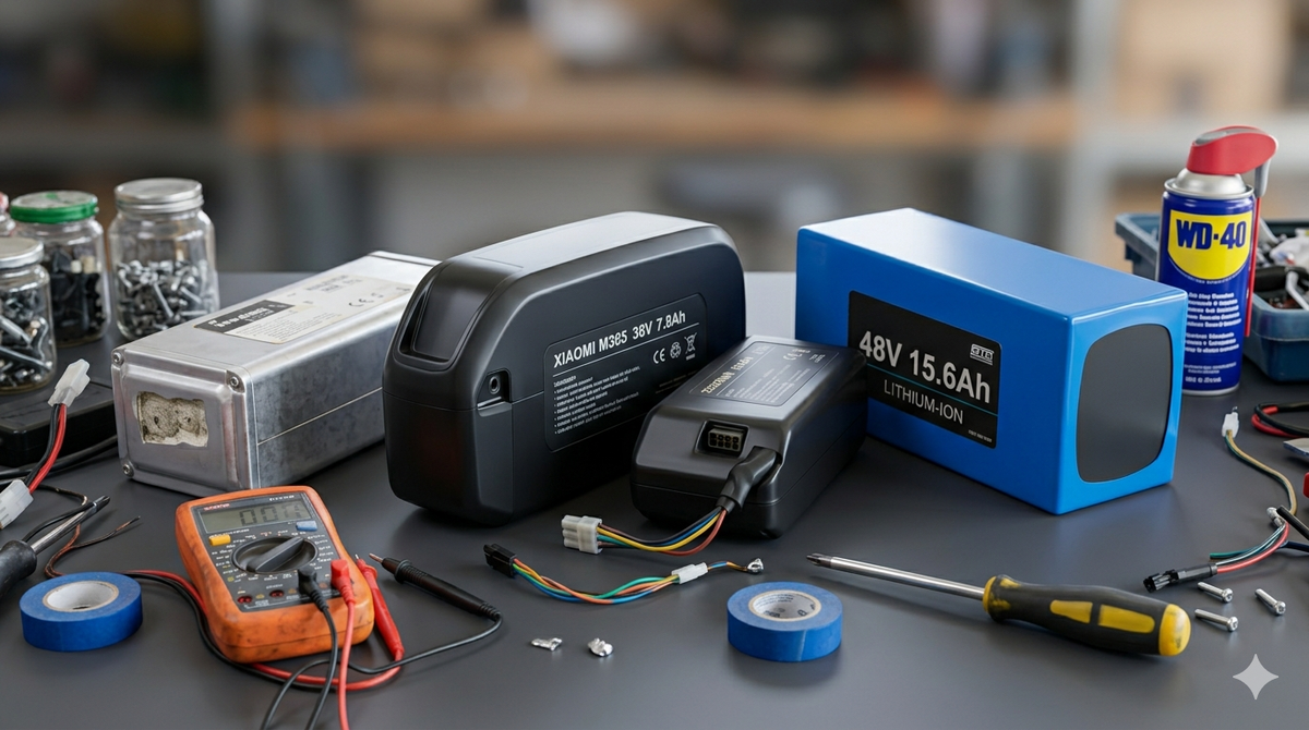 Наглядное сравнение размеров и веса. LiFePO4 — самый большой и тяжёлый, но живёт в 5 раз дольше.