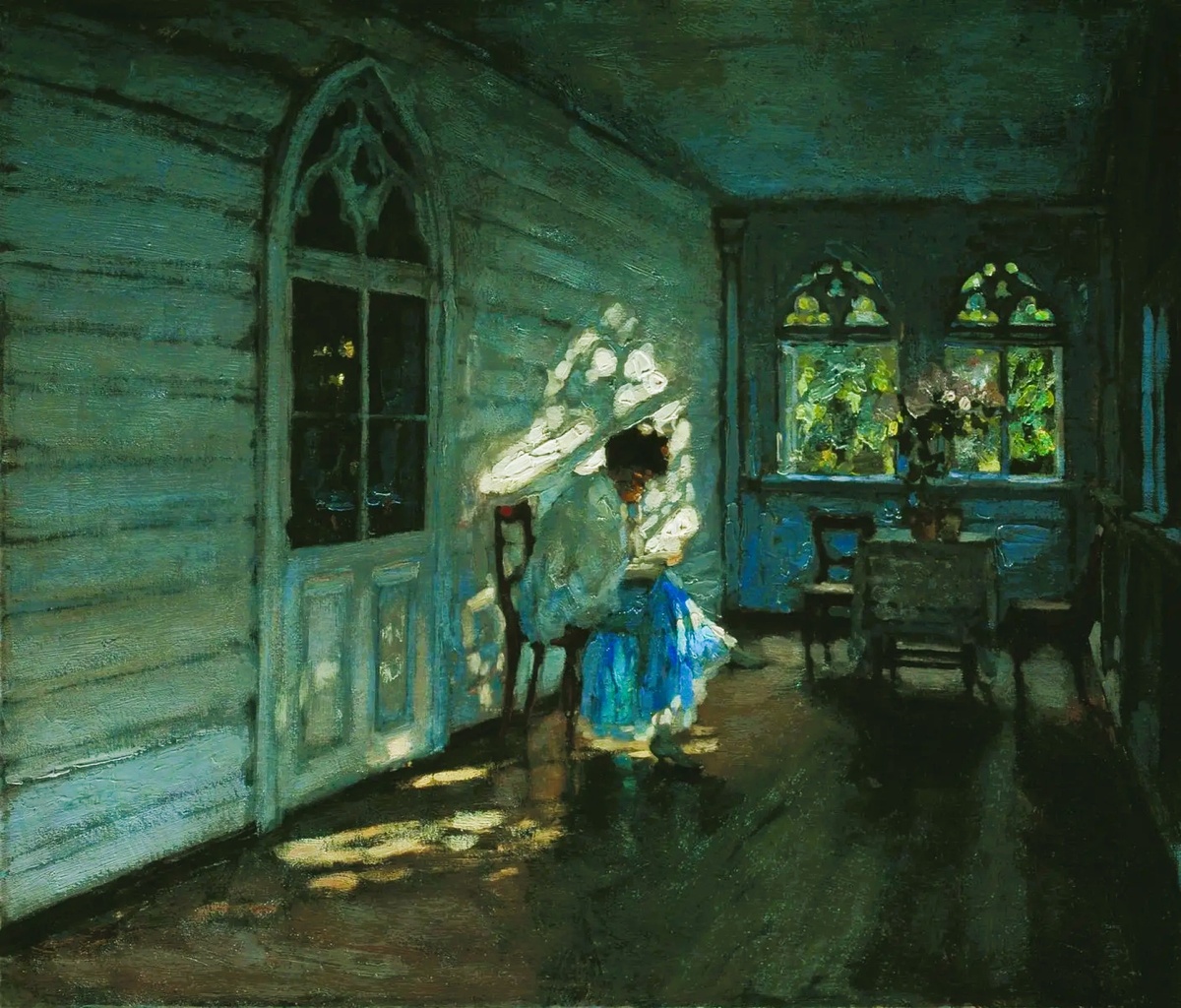 Станислав Жуковский "На террасе" (1904)