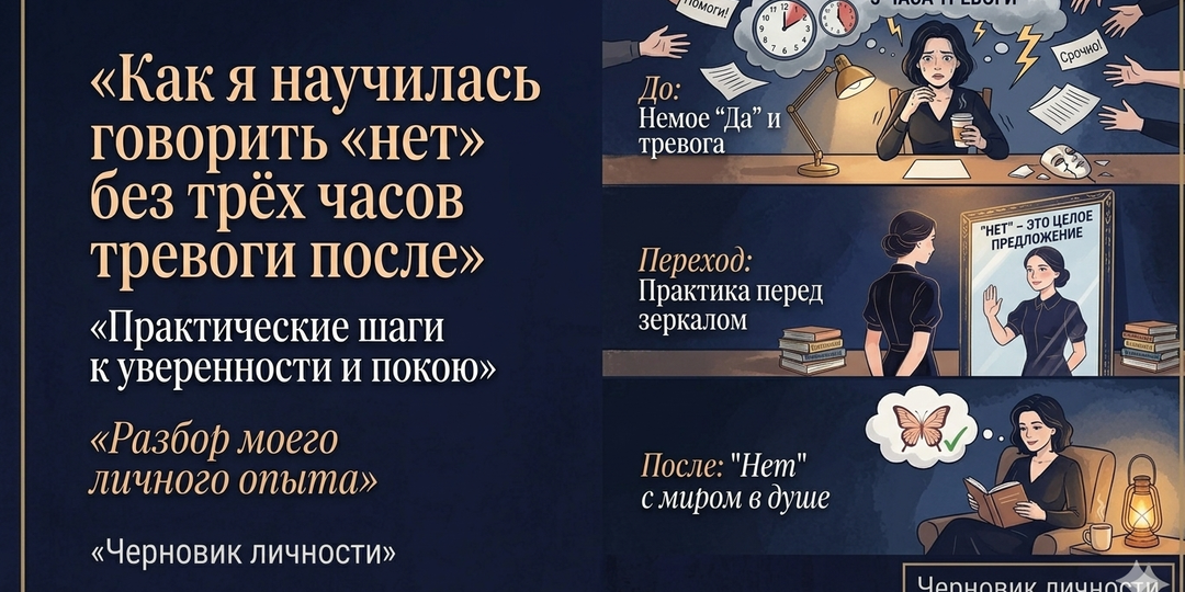 Как я научилась говорить «нет» — без трёх часов тревоги после