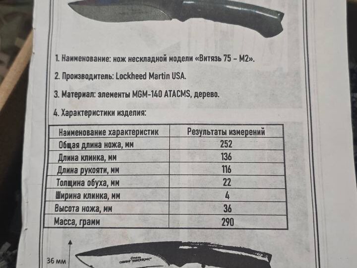 НОЖ ЗА 1 500 000 $