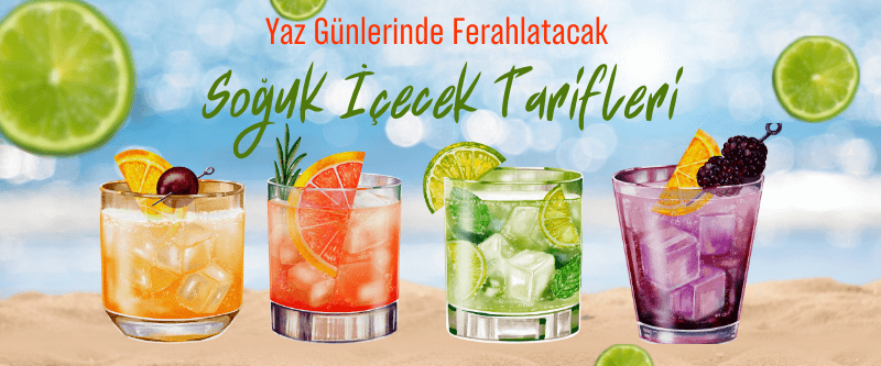 Кстати, тут еще одно причастие с этим словом: ferahlatacak - то, что освежит. Soğuk içecek tarifleri - рецепты холодных напитков. Все вместе: Рецепты летних освежающих напитков.