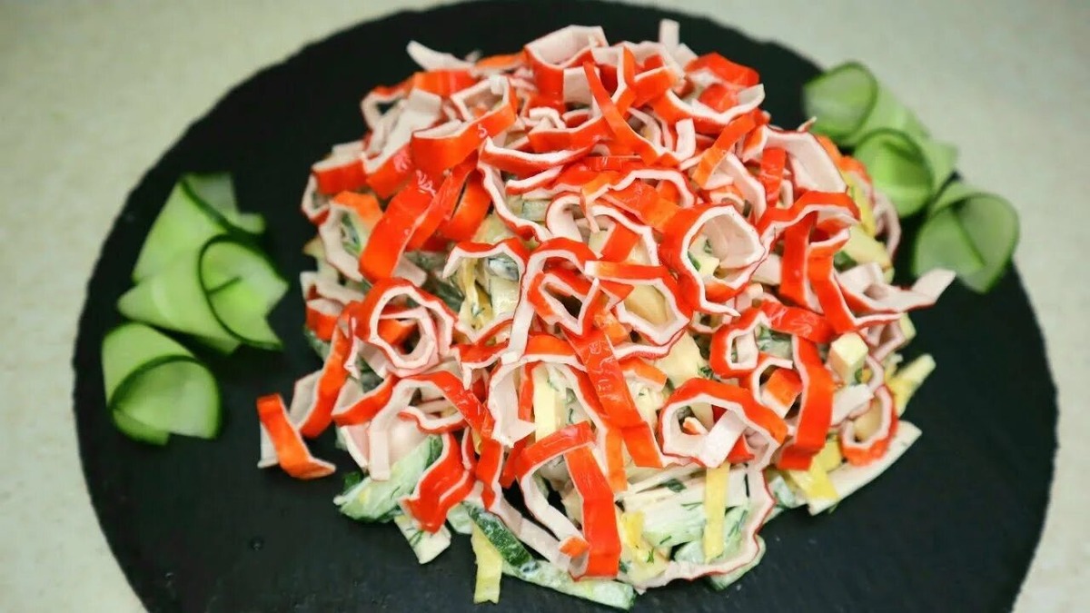 #КрабовыеПалочки #СалатРецепт #КраснаяГорка #ПраздничныйСалат #ДомашняяКухня фото из открытых источников