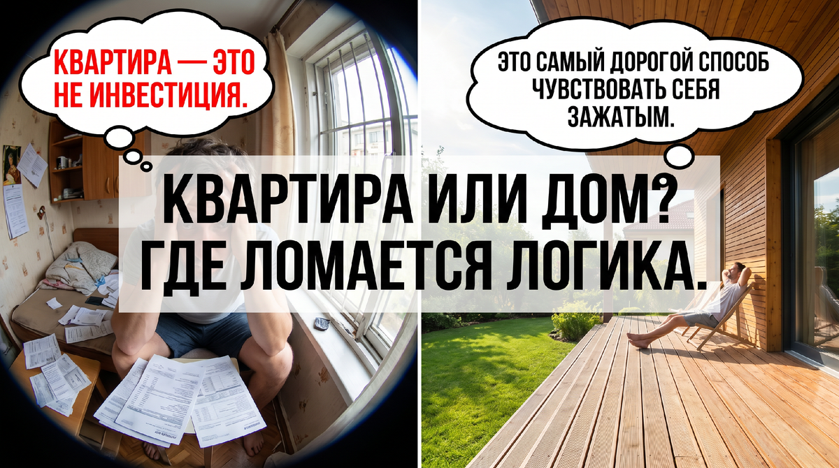 Дом или квартира: честный разбор, после которого 100% мнение меняется 