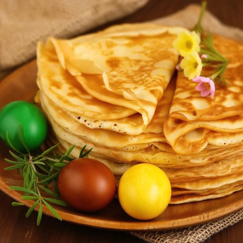 #КраснаяГорка #ПасхальныеБлины #РецептБлинов #ПраздничныйСтол #ДомашняяВыпечка
