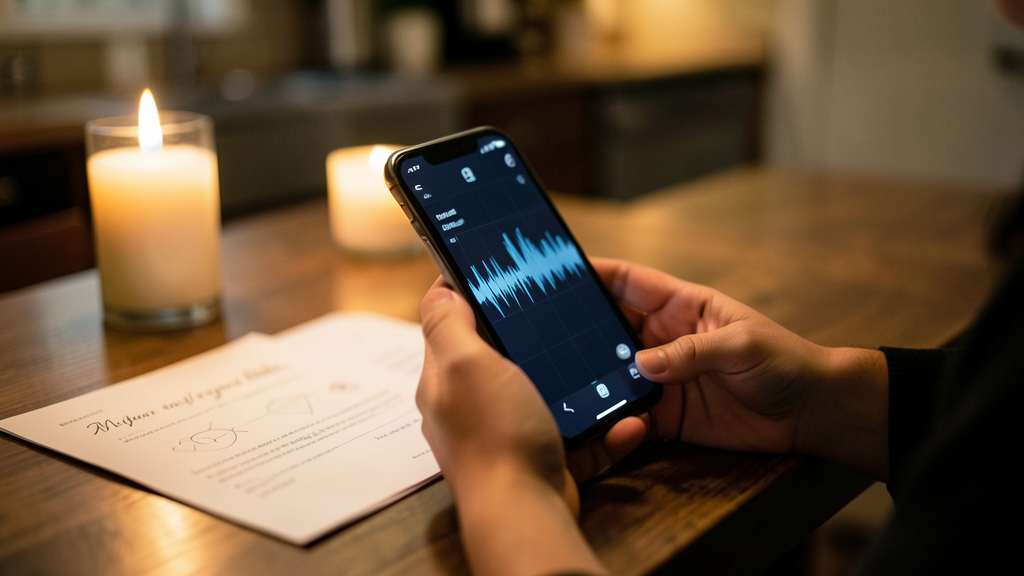 Смартфон и свечи