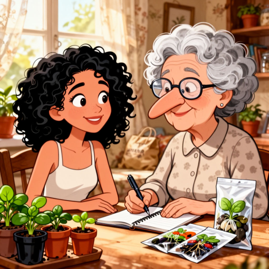 Дачные хлопоты глазами ИИ)