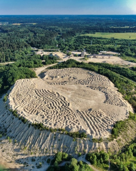 «Островок» Борницкого карьера.Фото с Яндекс карт, автор Likhanov