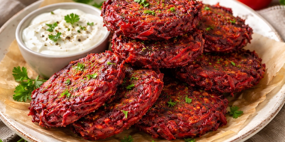 Необычные драники из свёклы: дешево, ярко и очень вкусно