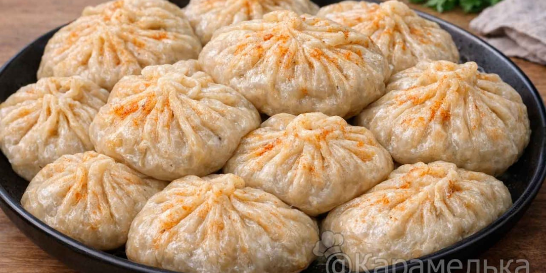 Манты "Как слеза" тесто не рвётся, а внутри — море сочного сока