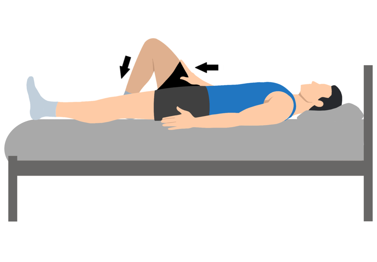 Если проснулись в положении лежа, согните ноги в коленях и повернитесь на бок