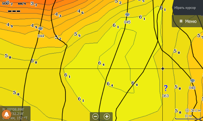 Ещё одна ямка, уже на 6,4 м.