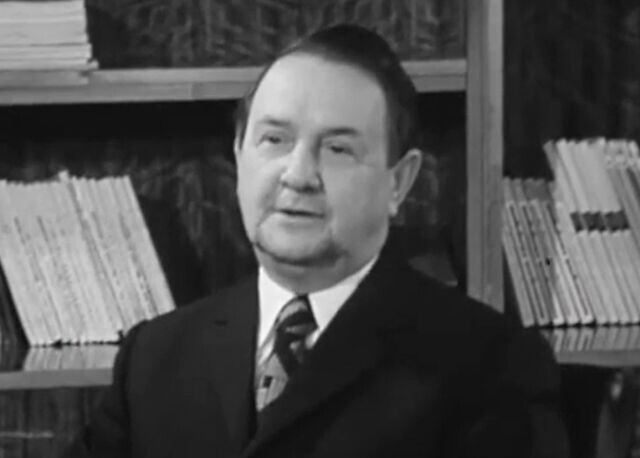   Георгий Марков (Фото: кадр из передачи «Страницы творчества писателя Георгия Маркова», 1973, Главная редакция литературно-драматических программ ЦТ СССР)