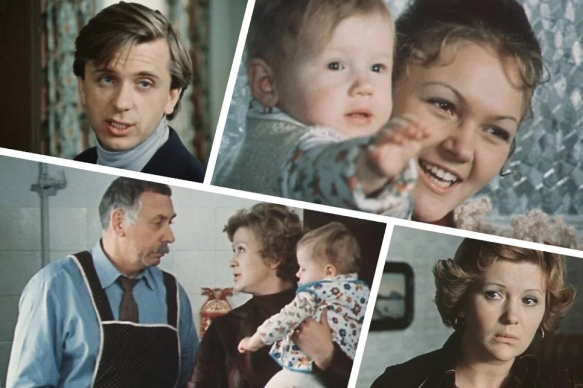    Евгений Стеблов, Ульяна Карпова, Марина Дюжева, Анатолий Папанов и Галина Польских в фильме «По семейным обстоятельствам».