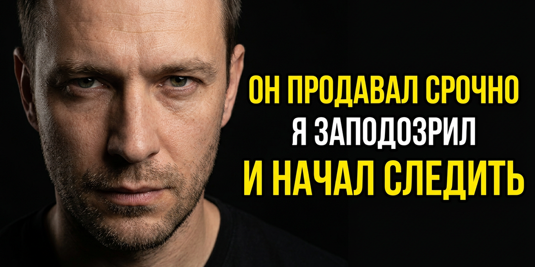 Сосед продавал квартиру и машину срочно и дёшево. Я заподозрил схему. Три недели следил. Оказалось — всё гораздо интереснее