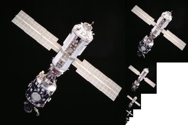 Mipmapping: Главная текстура и её уменьшенные копии. — Изображение взято из Википедии.