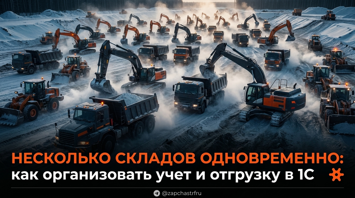    Организация учета и отгрузки в нескольких складах с помощью 1С SPL