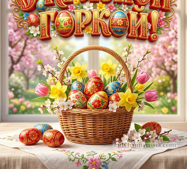 Красивые открытки с Красной горкой и пожелания