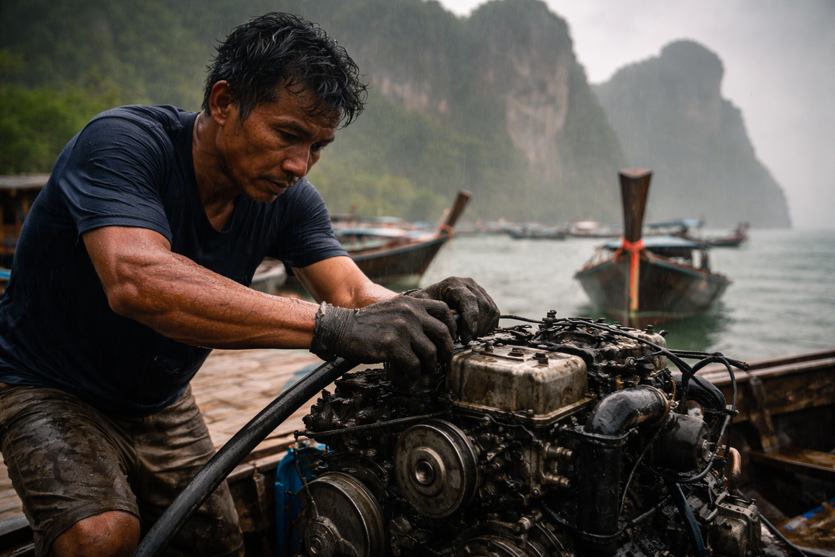 Краби-2026: здесь технологии будущего соседствуют с железными правилами профсоюза лодочников.