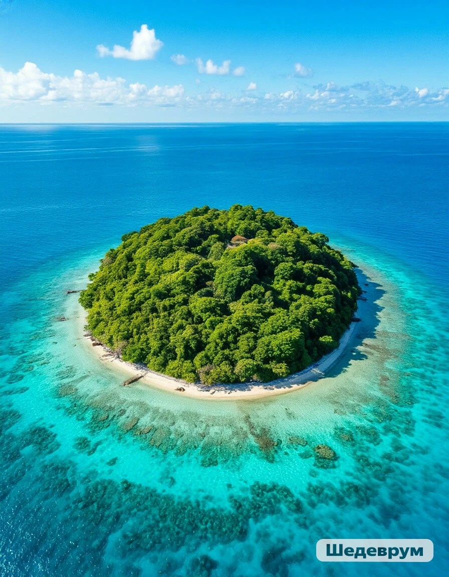 Одинокий остров среди океана