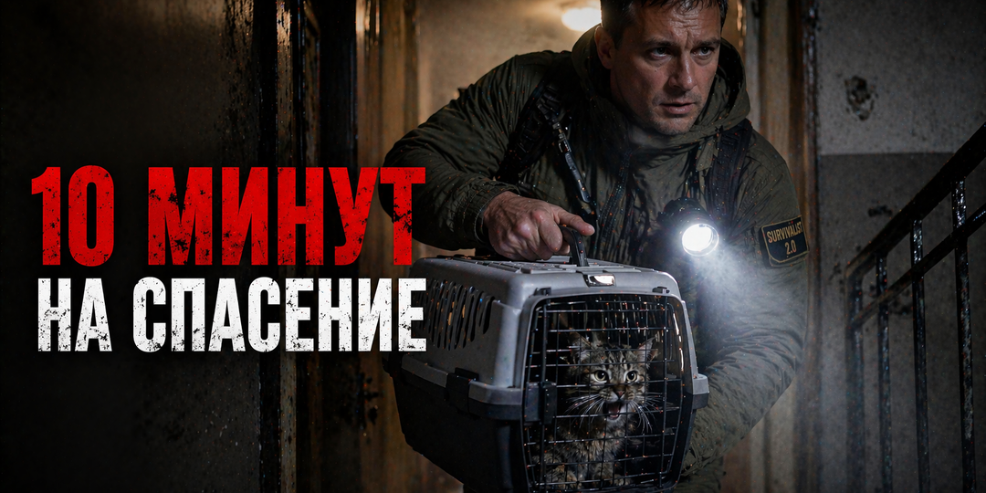 Как эвакуироваться с животным и не потерять его в первые 10 минут