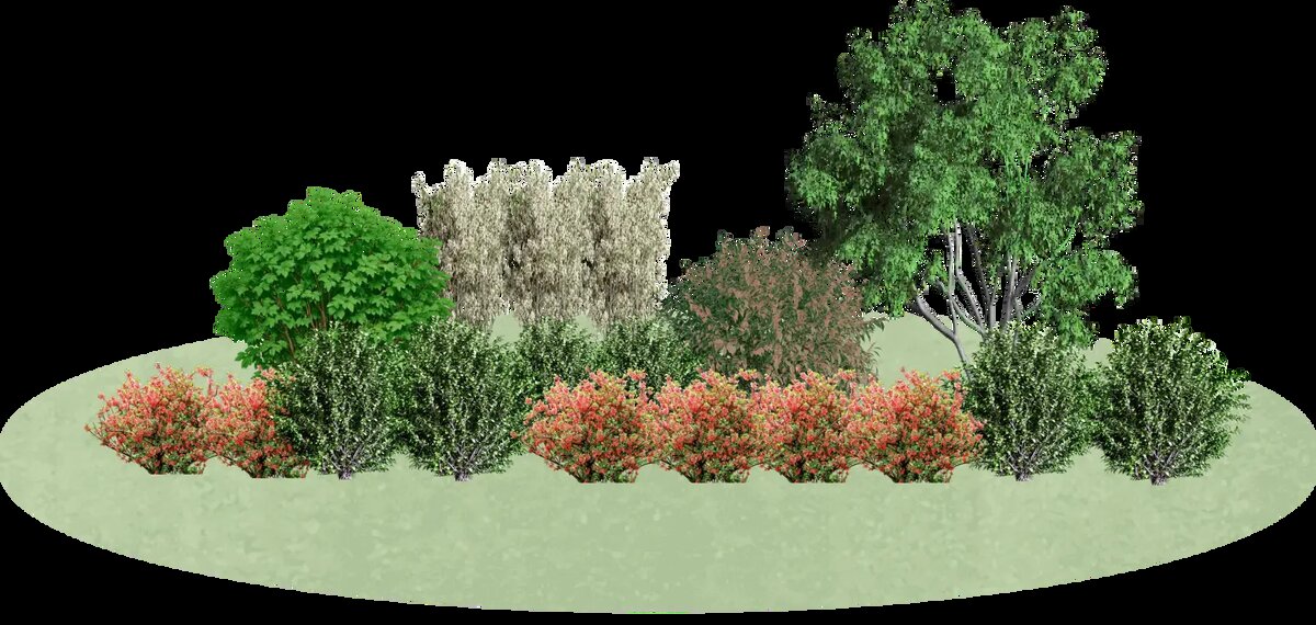 LandComp - панорама композиции в планировщике, весна