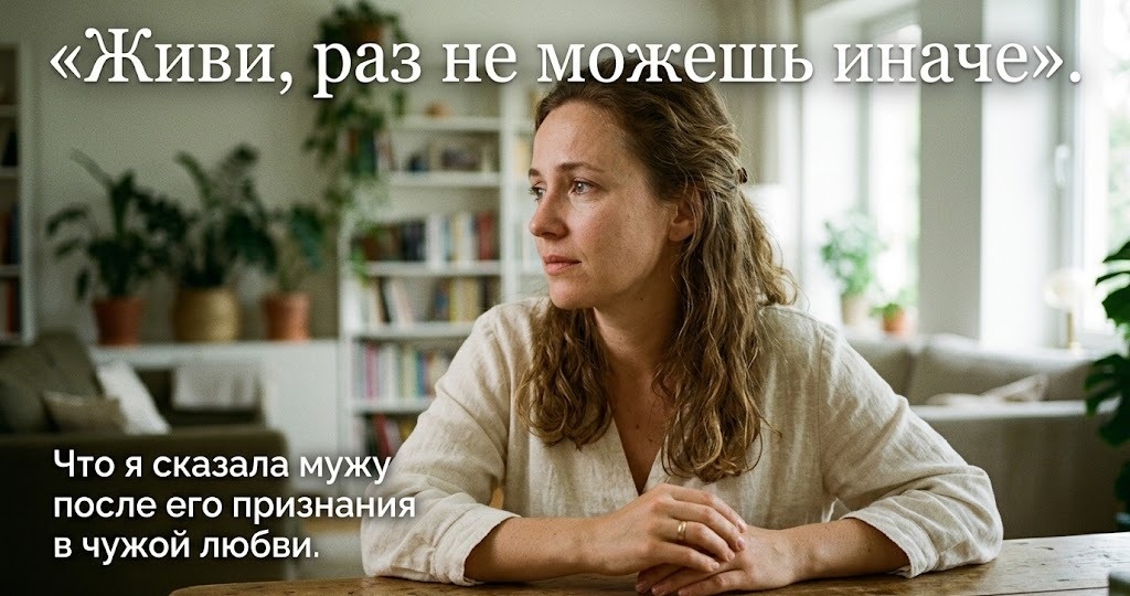 «Живи, раз не можешь иначе». Что я сказала мужу после его признания в чужой любви