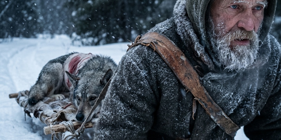 Не Брошенный. Охотник спасал раненого пса, и стая шла по его следам 40 км.