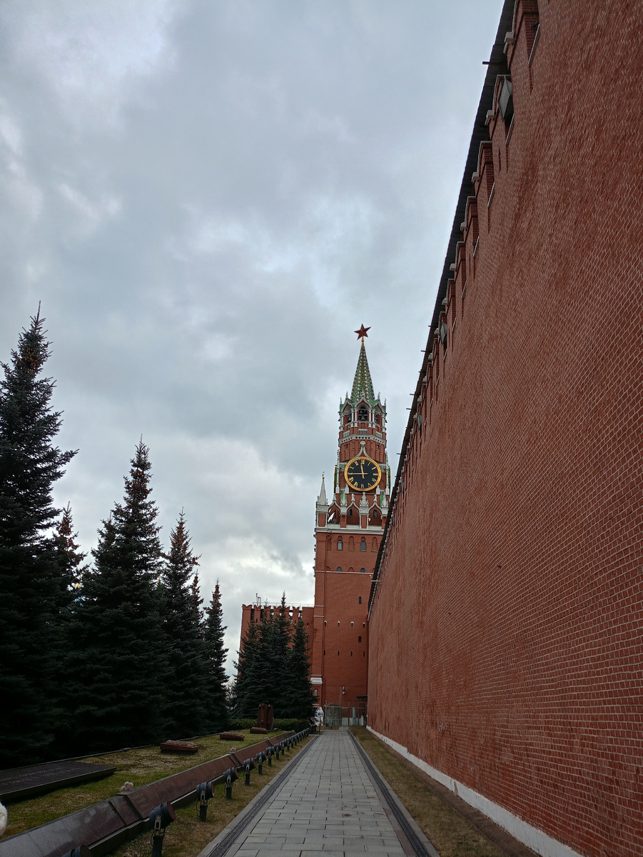 Красная площадь. У выхода из мавзолея Ленина