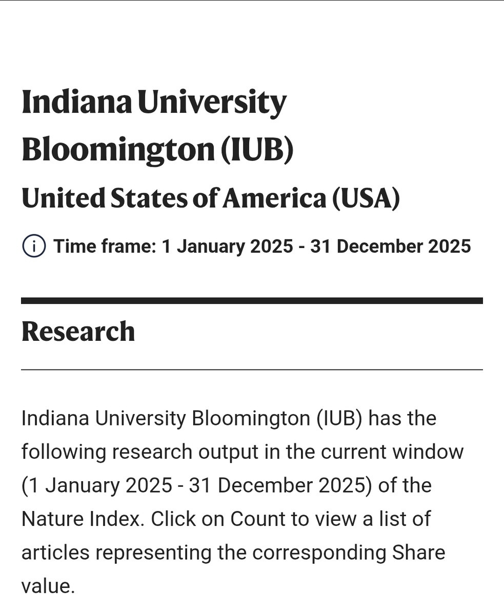 Статья в Nature index 