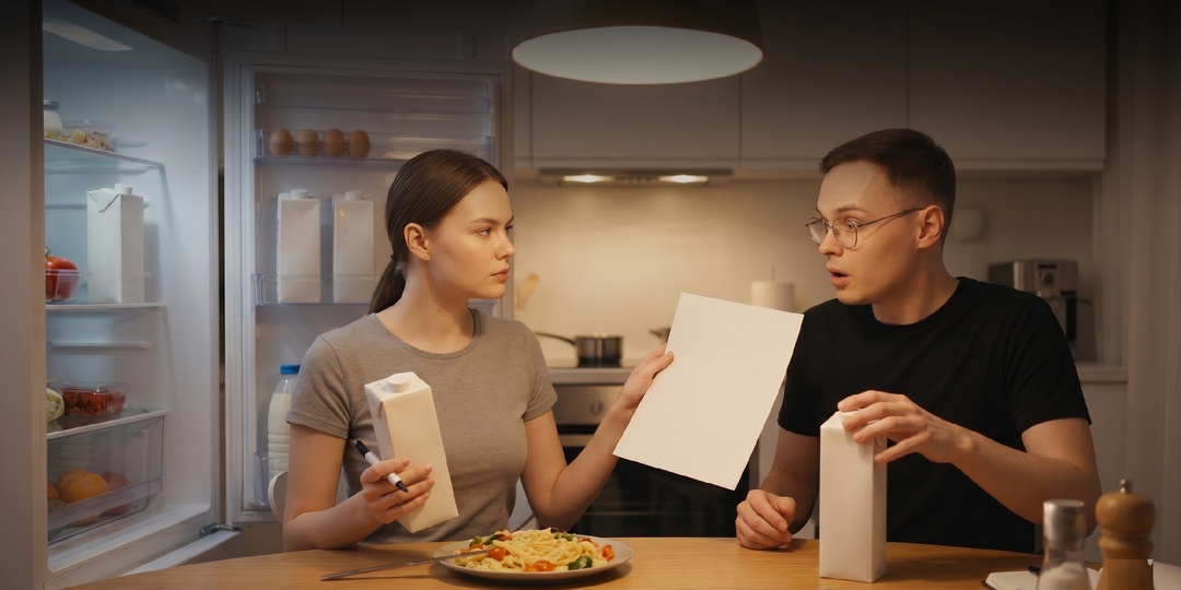 «Граница по полке холодильника: Почему после подписанных мужем пачек молока я выставила ему счет за аренду моей же квартиры»