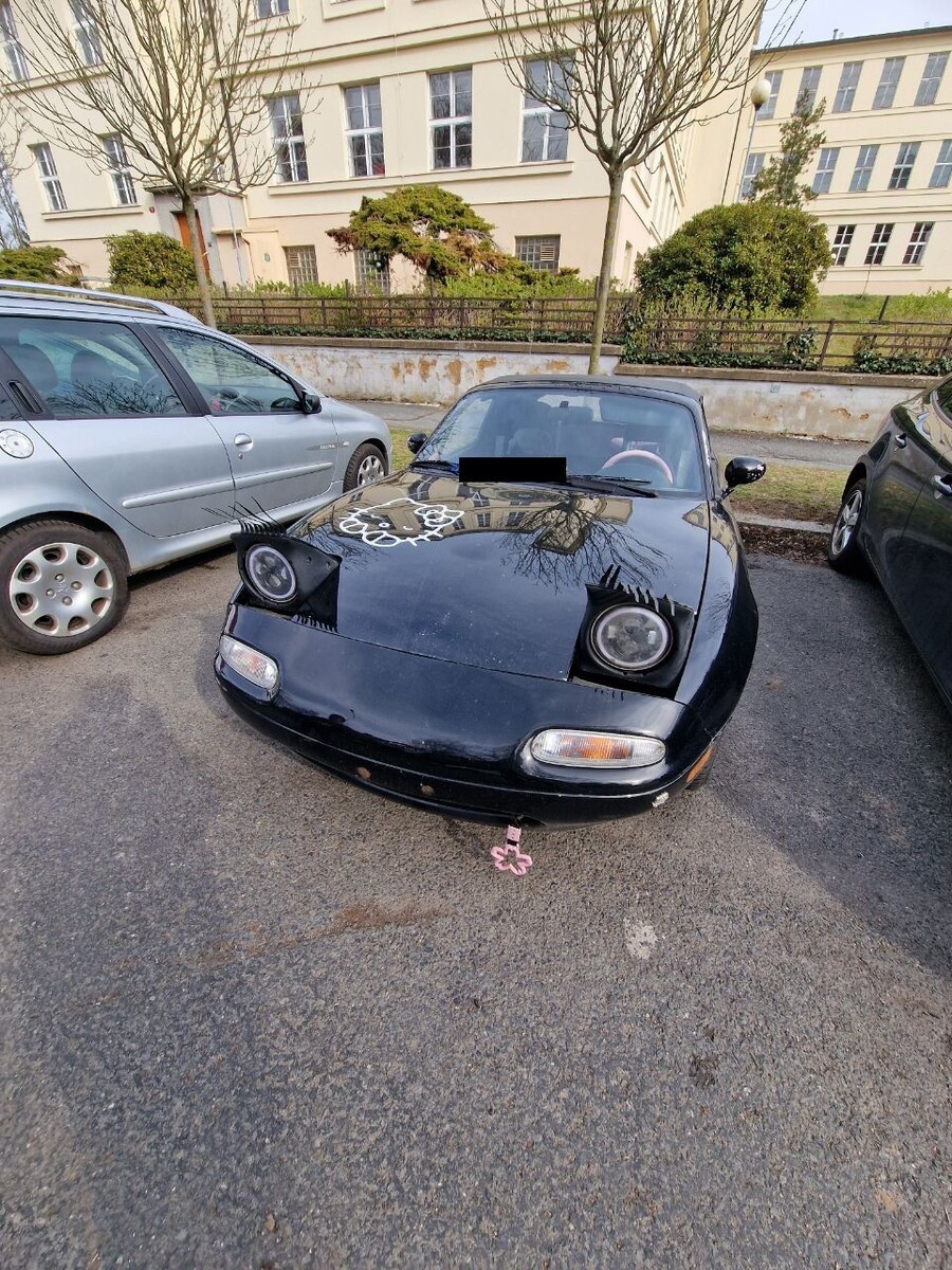 фото автора: это мы с Вовой такую машинку нашли, наверное, какой-то молодой девушки машинка))