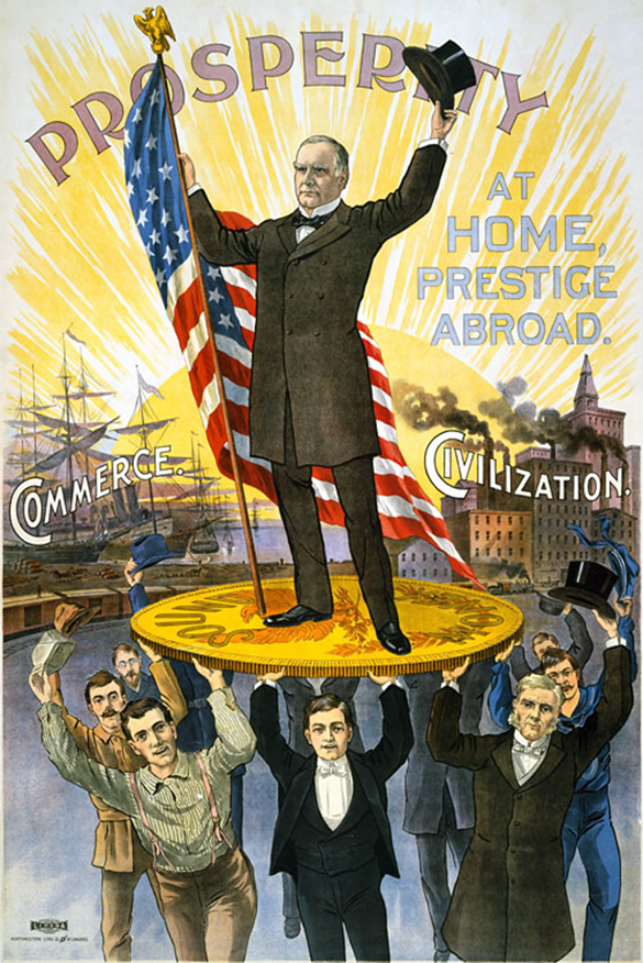 Предвыборный плакат У. Мак-Кинли. 1900 г. wikipedia.org.