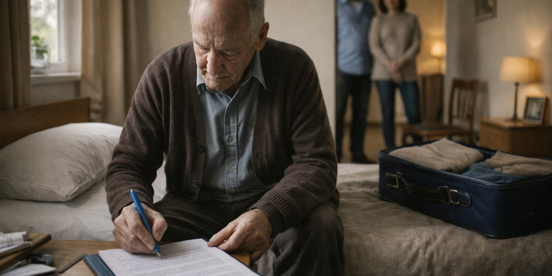 Отец сам подал заявление в дом престарелых, хотя у него есть дети и квартира