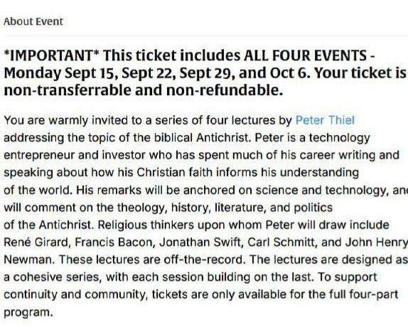 Лекции об Антихристе