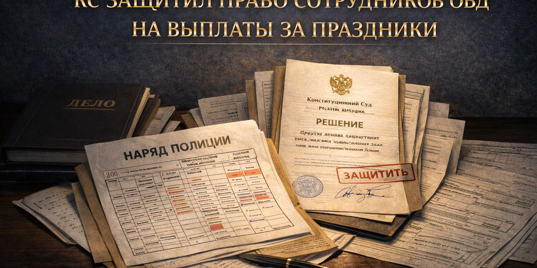 Служили в праздник? КС запретил лишать сотрудников ОВД компенсации
