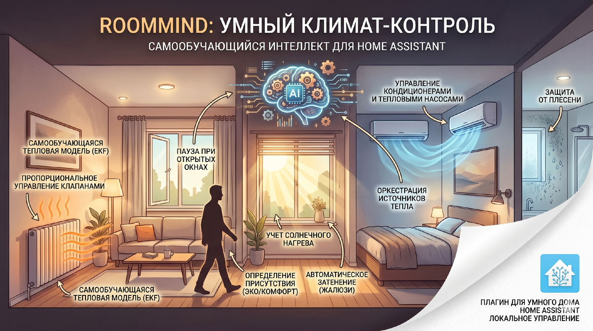 RoomMind: Интеллектуальный климат-контроль для Home Assistant