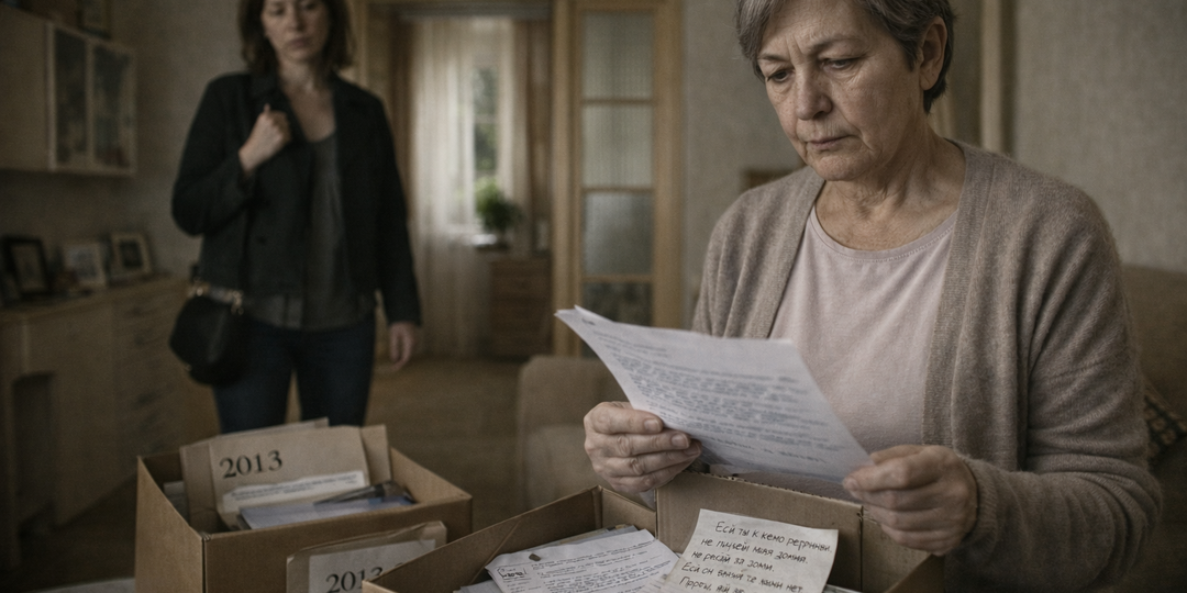 Женщина после смерти подруги получает ключ от её квартиры и записку: “Не пускай туда мою дочь сразу”