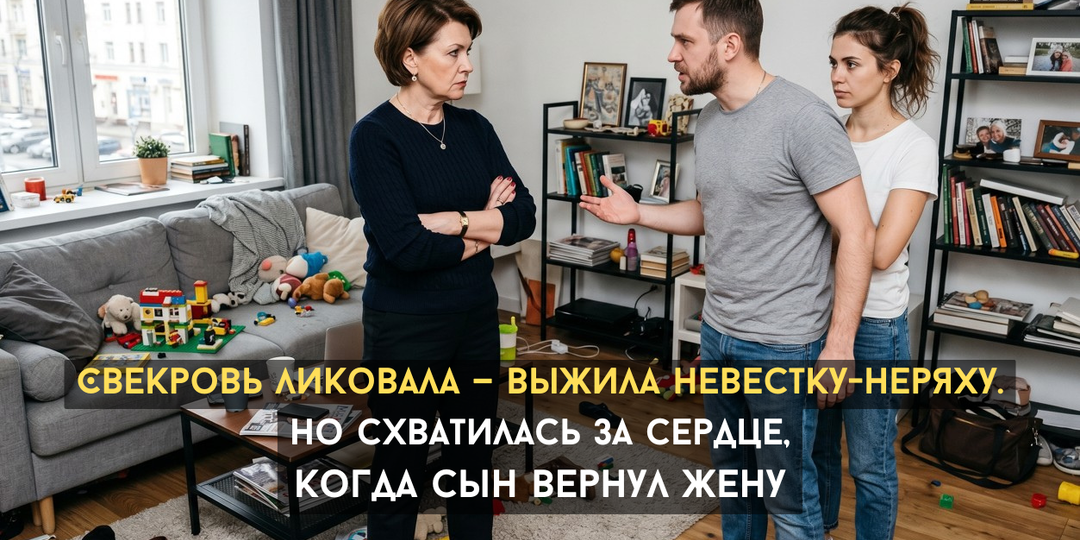 Свекровь ликовала — выжила невестку из-за бардака. Но схватилась за сердце — сын вернул жену-неряху