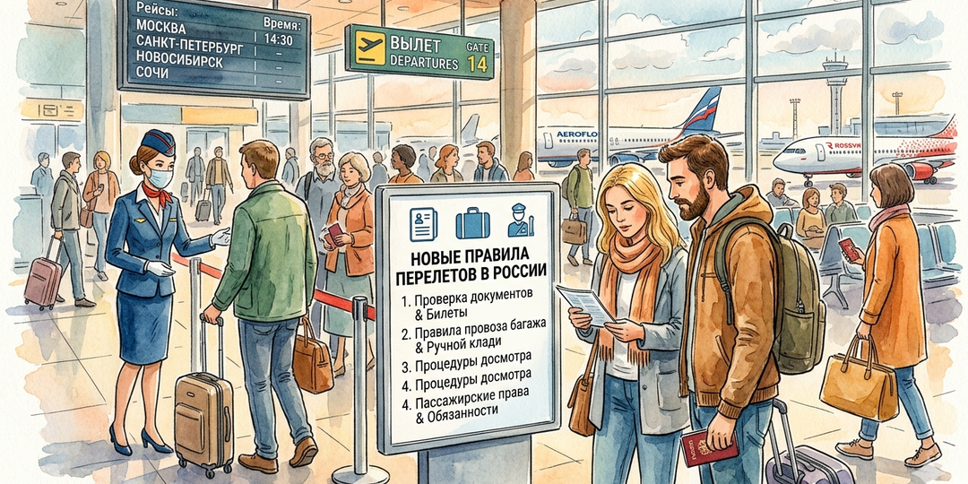 По-новому в небо: главные изменения в правилах перелетов в России с 1 марта 2026 года