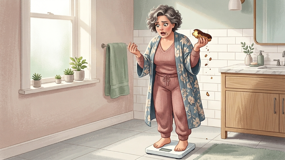 А в понедельник утром вы встаете на весы и в ужасе видите прибавку в два килограмма