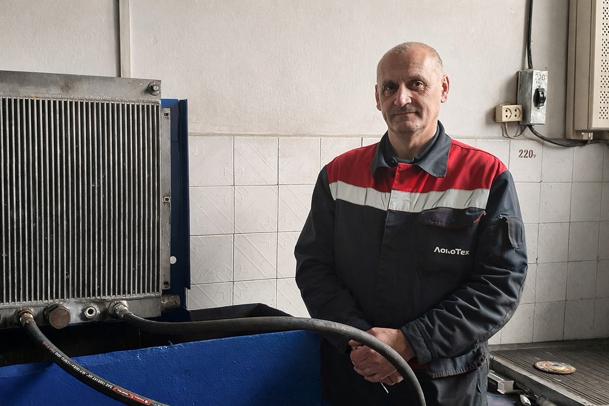 Мастер ремонта заготовительного участка Сергей Казаков