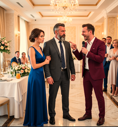 «И этого оборванца ты притащила на свадьбу?!» — хохотал бывший. Но гости онемели, когда к бродяге подошел миллионер