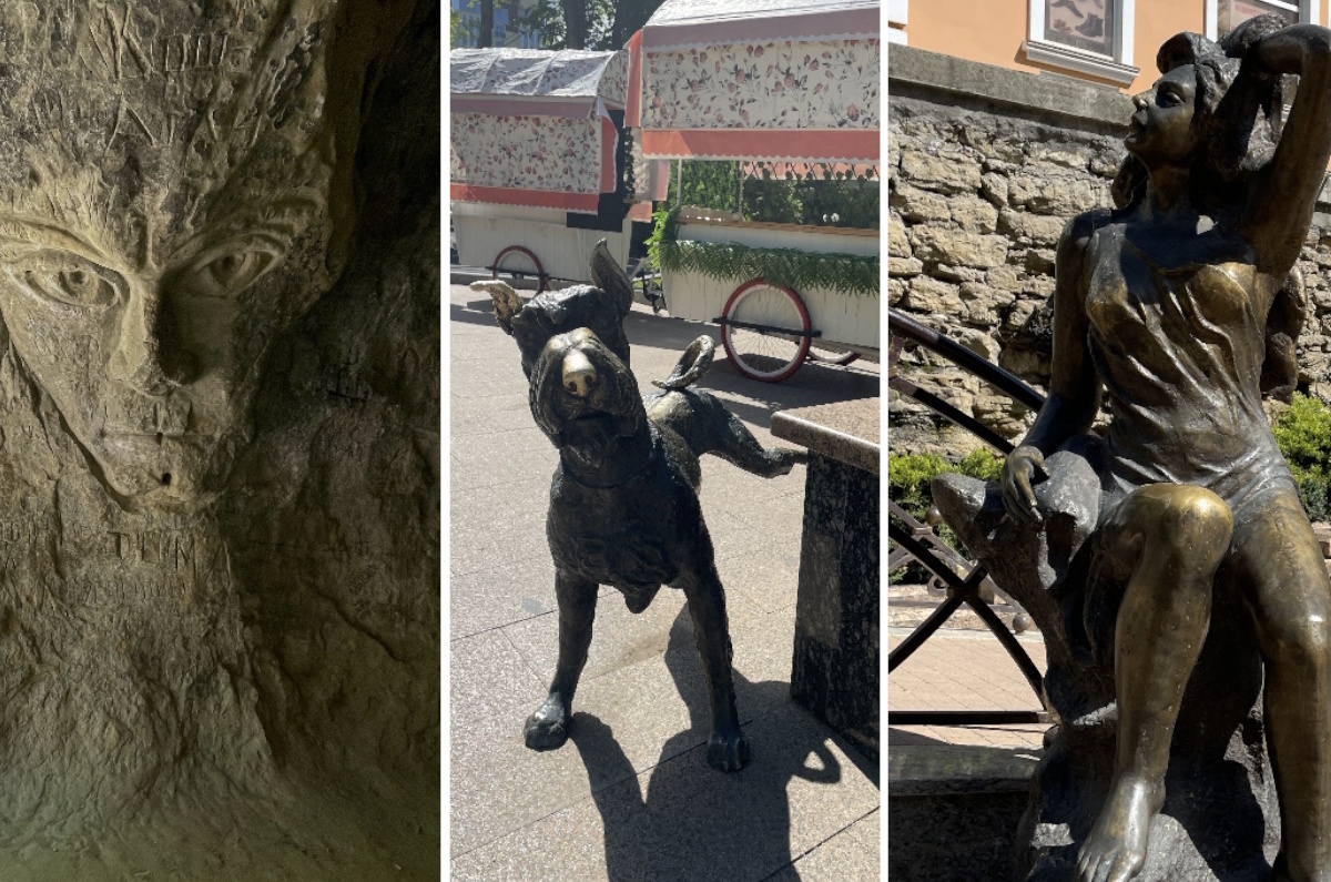 Скульптуры и памятники в Кисловодске посвящены не только великим людям, но и животным, событиям и вымышленным героям.