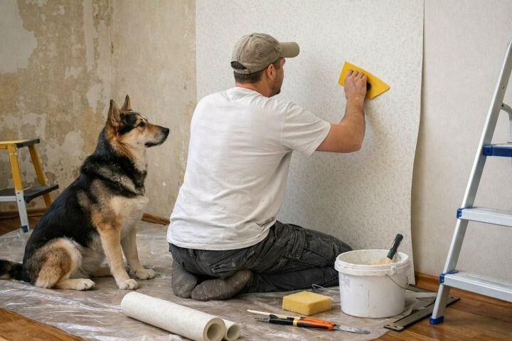 Ремонт в квартире с питомцем: как сделать его красиво и безопасно