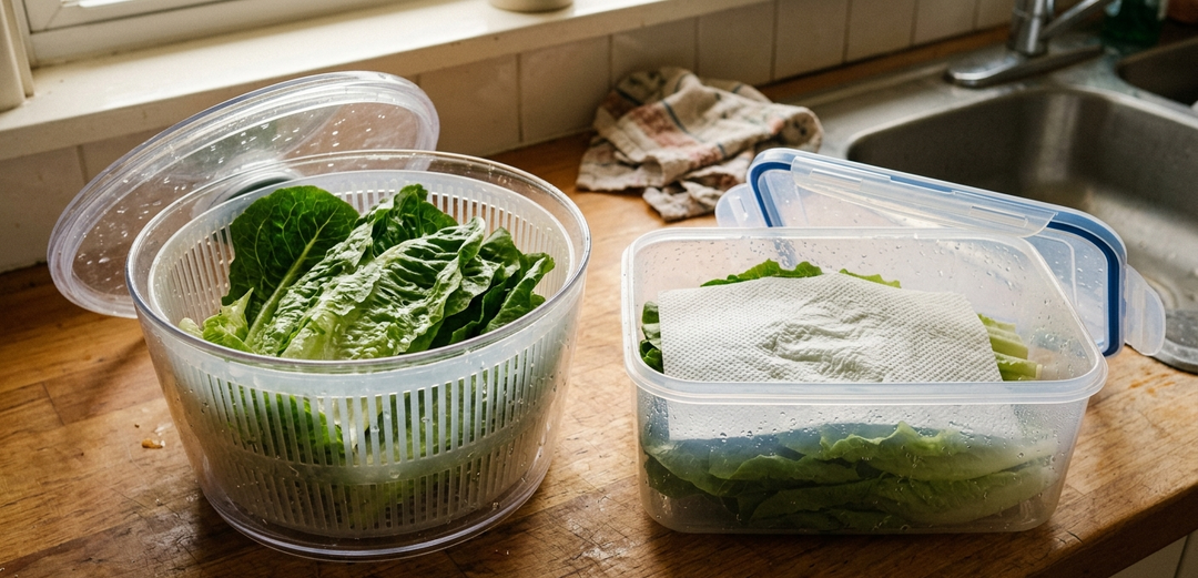 Куда пропал хруст домашнего Цезаря? 1 зубчик чеснока, 2 ст. ложки масла и влажная салфетка в контейнере — лайфхаки из ресторана