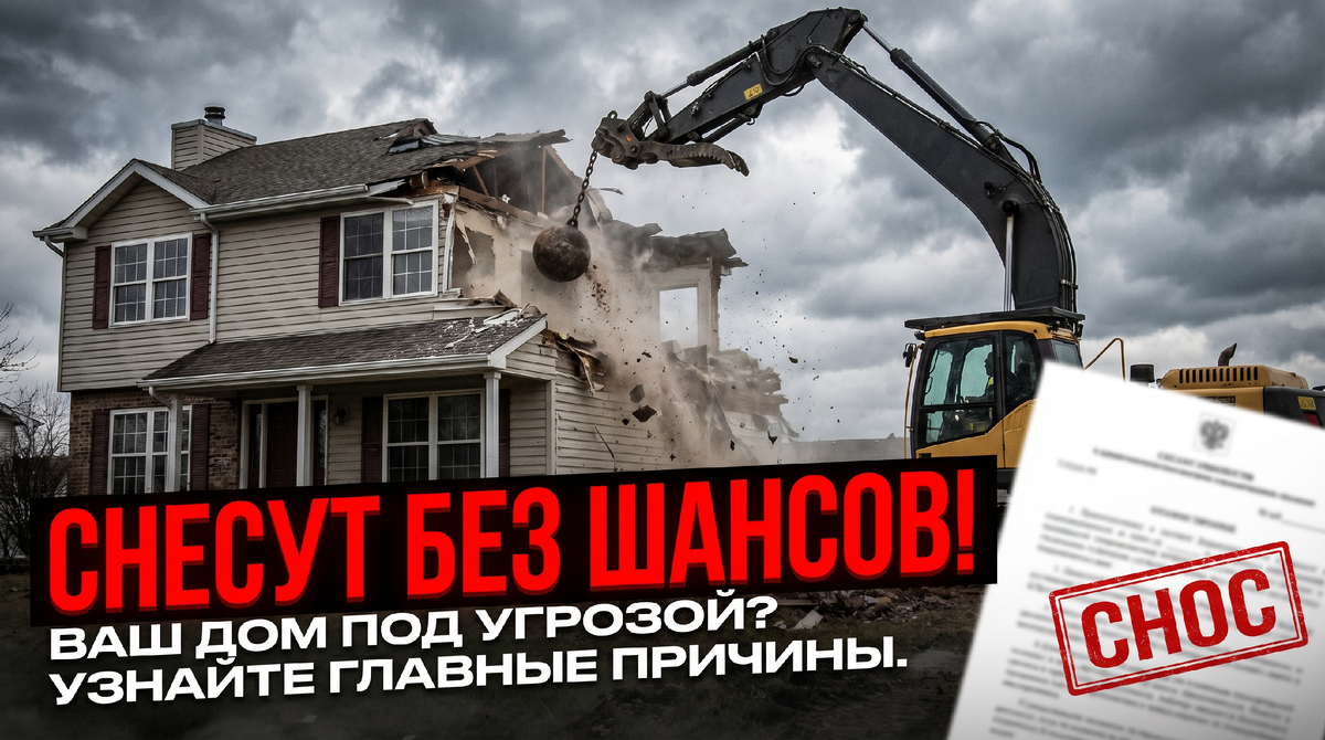 Вот когда ваш дом точно снесут — без шансов сохранить