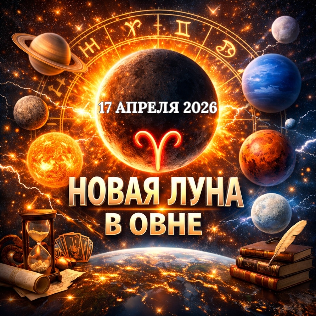 Новолуние 17 Апреля 2026 Астропрогноз. Астролог Екатерина Юдина 